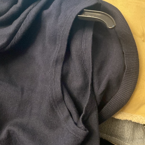 NWT Etcetera Capelet Sweater Size XL Color Navy Blue - Picture 10 of 11